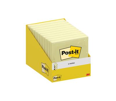 Blocco foglietti Z-Notes - 76 x 76 mm - giallo canary - 100 fogli - conf. 10 blocchi - Post-it - 7100317838 - 4064035126780 - DMwebShop