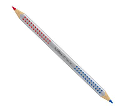 Matita bicolore triangolare Jumbo Grip 1109-10 - rosso-blu - conf. 12 pezzi - Faber Castell - 110910 - 4005401109105 - DMwebShop