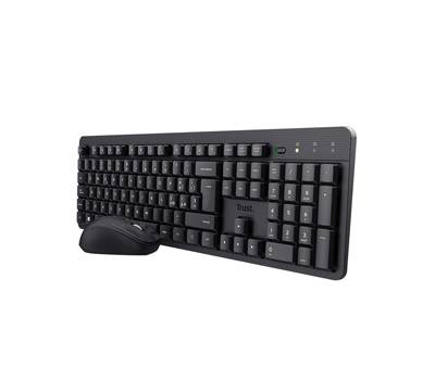 Set tastiera + mouse wireless ultrasilenzioso TKM-360 - Trust - 25355 - 8713439253559 - DMwebShop