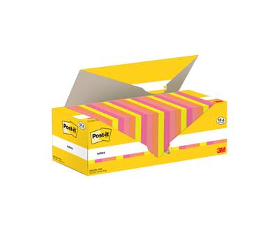 Blocco foglietti 654 COL VP24 - 76 x 76 mm colori assortiti 90 fogli confezione 24 blocchi - 11680