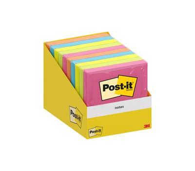 Blocco foglietti 76 x 76 mm colori assortiti 100 fogli confezione 10 blocchi - 11702 Blocco foglietti 76 x 76 mm colori assortiti 100 fogli confezione 10 blocchi - 11702