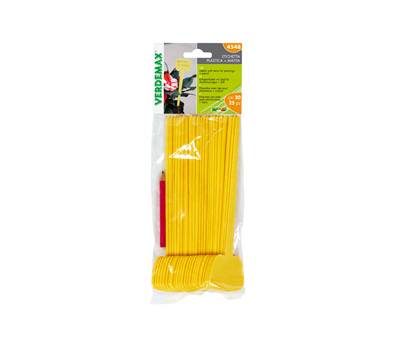Busta 25 etichette diritte con gambo 5 x 4 x 20 cm Verdemax 4548 - 11359