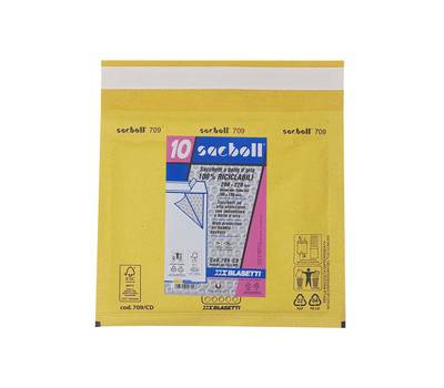 Busta imbottita Sacboll CD 20 x 22 cm carta avana - 12057
