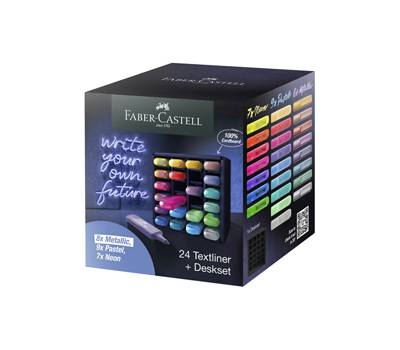 Evidenziatore Textliner 46 punta a scalpello tratto 1,3,5 mm deskset 24 pezzi - 13876 Evidenziatore Textliner 46 punta a scalpello tratto 1,3,5 mm deskset 24 pezzi - 13876