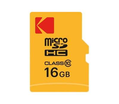 Micro SDHC Class 10 Extra - 16GB - Kodak - EKMSDM16GHC10CK - 3126170158321 - DMwebShop