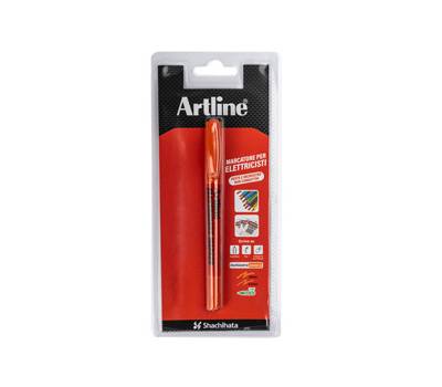 Marcatore permanente per elettricisti a doppia punta 0,4,1 mm arancione - 14282