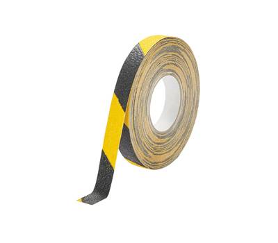 Nastro adesivo antiscivolo duraline grip 2,5 cm x 15 mt giallo nero - 13310