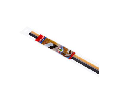 Paraspifferi per porte STAFF con spazzola fissa 100 cm pvc rigido trasparente - 13116