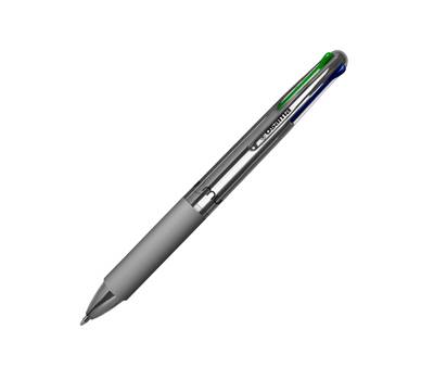 Penna a sfera 4 Multi Chrome punta 1 mm 4 colori old silver - 14580