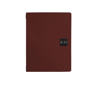 PortaMenu Talk 3 inserti doppi inclusi A4,24,3 x 31,6 cm bordeaux - 11994