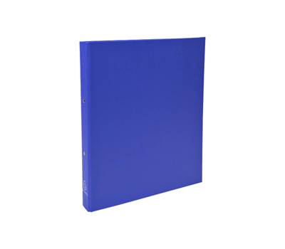 Raccoglitore foderato PPL 2 anelli tondi 30 mm dorso 4 cm 22 x 30 cm blu scuro - 13865