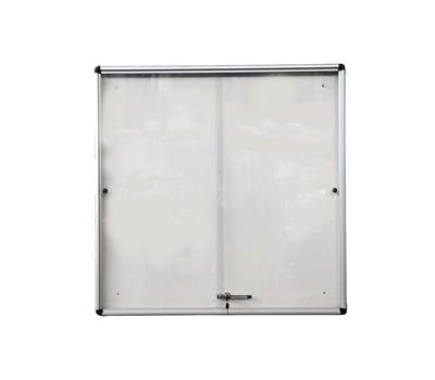 Bacheca per interni - con anta scorrevoli - fondo bianco magnetico - 12 fogli A4 - verticale - Starline - 2380-6 - 2380/6 - 8025133129284 - DMwebShop