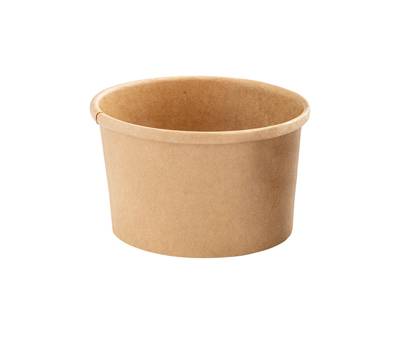 Bowl per zuppe monouso - 250 ml - cartoncino - avana - conf. 25 pezzi - Signor Bio - PBC104BIO25C - 8055715783825 - DMwebShop