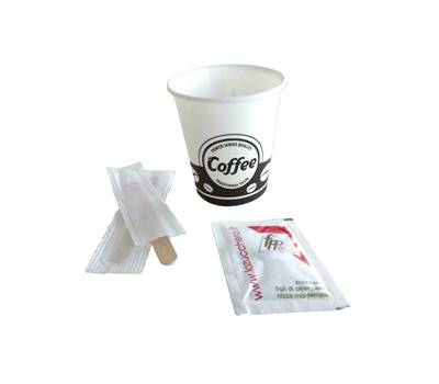 Serving kit - 50 bicchierini + 50 bustine zucchero + 50 palettine - Fpp - PPZUKITOCS50E - 8000265131022 - DMwebShop