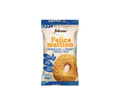 Biscotti ciambellina - allo yogurt e farina di riso - monoporzione da 38 gr - conf. 44 pezzi - Dolciaria Falcone - 01-0413 - 100329PZ - DMwebShop