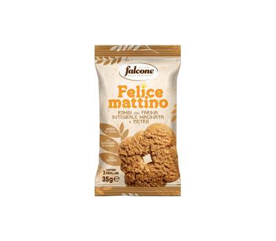 Biscotto rombo - con farina integrale - monoporzione da 35 gr - conf. 44 pezzi - Dolciaria Falcone - 01-0412 - 100330PZ - DMwebShop