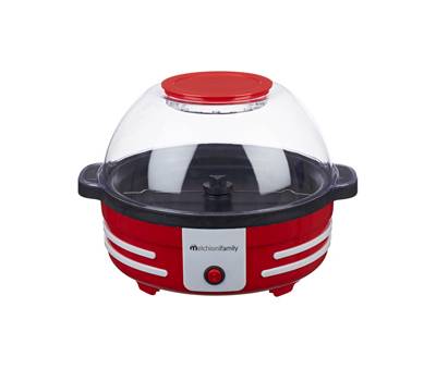Macchina per pop corn - con coperchio - 850 W - rosso - Melchioni Family - 118370002 - 8006012372458 - DMwebShop