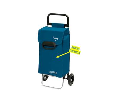 Carrello spesa Pisa - con borsa termica - 60 lt - No Brand - 6129800 - 8001851008438 - DMwebShop