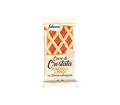 Cuor di crostata albicocca e pesca - 60 gr - conf. 44 pezzi - Dolciaria Falcone - 01-0409 - 100494PZ - DMwebShop
