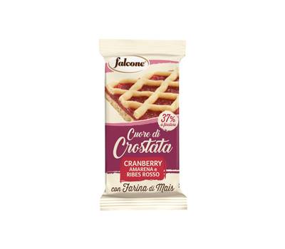 Cuor di crostata cranberry, amarena e ribes rosso - 60 gr - conf. 44 pezzi - Dolciaria Falcone - 01-0411 - 100496PZ - DMwebShop