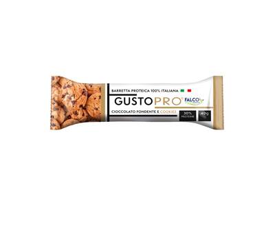 Barretta proteica GustoPro - cioccolato fondente e cookie - 40 gr - conf. 24 pezzi - Falco - 01-0399 - 8033501516215 - DMwebShop