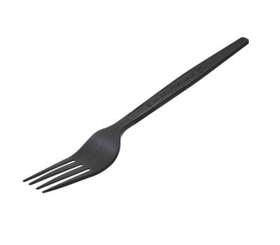 Forchetta monouso in CPLA - 16 cm - nero - conf. 50 pezzi - Leone - Q2041.Z - 8024112017031 - DMwebShop