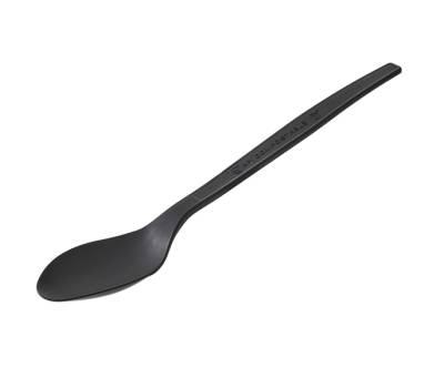 Cucchiaio monouso in CPLA - 16 cm - nero - conf. 50 pezzi - Leone - Q2042.Z - 8024112017048 - DMwebShop