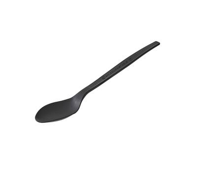 Cucchiaio monouso in CPLA - 16 cm - nero - conf. 50 pezzi - Leone - Q2042.Z - 8024112017048 - DMwebShop