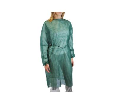 Camice monouso Visitor 18 - taglia unica - PLP - verde scuro - Worker - GA218.11.11 - 8057714904805 - DMwebShop