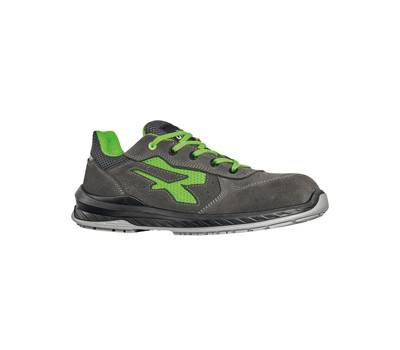 Calzatura di sicurezza Denver S1P - numero 42 - pelle scamosciata-mesh - nero-verde - U-power - RI21086-42 - 8033546549018 - DMwebShop