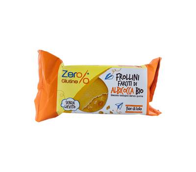Frollini - farciti di albicocca - monoporzione da 70 gr - conf. 12 pezzi - Zer%glutine - 38885 - 8016323007246 - DMwebShop
