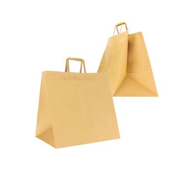Shoppers Flat maxi plus - 40 x 35 x 35 cm - carta kraft - avana - conf. 100 pezzi - Mainetti Bags - 310004004A - 8029307087738 - DMwebShop