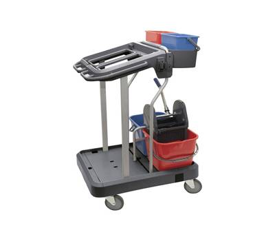 Carrello per le pulizie Uni-J 4.1 - multifunzione - 12 lt - 75 x 60 x 118 cm - Taxon - MULTIUNIJ041 - 8057960704921 - DMwebShop