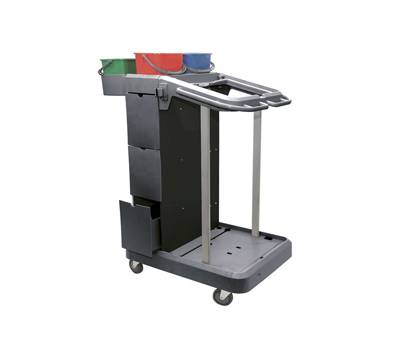 Carrello per pulizie UNI-J 11 - multifunzione - con mobiletto 3 cassetti - 24 lt - 75 x 60 x 118 cm - Taxon - MULTIUNIJ1111 - 8057960704945 - DMwebShop