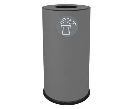 Contenitore per raccolta differenziata - 1 scomparto - 70 lt - grigio - Stilcasa - 871/G - 8033630038862 - DMwebShop