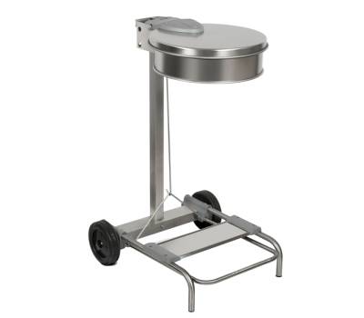 Carrello portasacco - 54,6x60xH94 cm - con ruote - 110 lt - acciaio inox - Stlcasa - Stilcasa - 406/A - 8033630014965 - DMwebShop