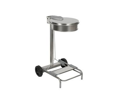 Carrello portasacco - 54,6x60xH94 cm - con ruote - 110 lt - acciaio inox - Stlcasa - Stilcasa - 406/A - 8033630014965 - DMwebShop