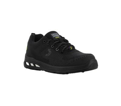 Calzatura bassa da lavoro Ecofitz S1P LOW - numero 38 - maglia riciclata - nero - Safety Jogger - ECOFITZS1P-BLK-38 - 5401124214666 - DMwebShop