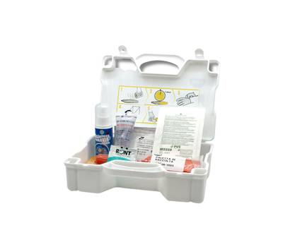 Valigetta per assorbimento liquidi biologici - con polvere addensante - 28,5 x 21 x 8,7 cm - bianco - Pvs - CPS614 - 8034028018930 - DMwebShop