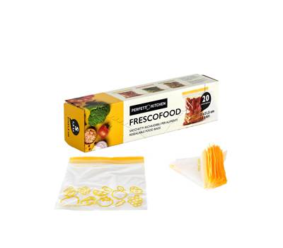 Buste per alimenti FrescoFood - small - 21 x 21,5 cm - conf. 20 pezzi - Perfetto - 29161 - 8052474291615 - DMwebShop