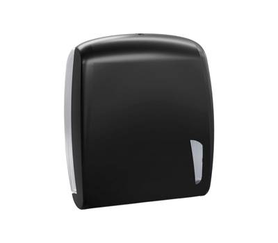 Dispenser asciugamani Skin carbon - piegati a C e Z - 34,5 x 11,2 x 30,6 cm - 450 fogli - nero - Mar Plast - A90123BM - 8020090111648 - DMwebShop