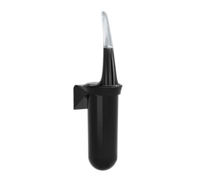 Portascopino da parete Skin Carbon - 38,6 x 11,3 x 9,3 cm - nero - Mar Plast - A92923BM - 8020090111730 - DMwebShop
