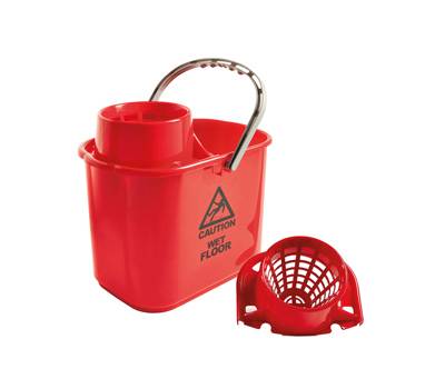 Secchio Polar - con strizzatore - 15 lt - rosso - 30 x 27 x 37 cm - Perfetto - 26546 - 8052474265463 - DMwebShop