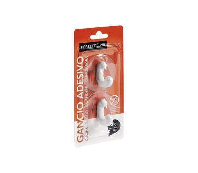 Gancio adesivo - mod.G - conf. 2 pezzi - Perfetto - 16950 - 8052474169501 - DMwebShop