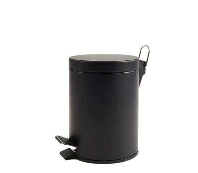 Pattumiera Premium - con pedale e vaschetta - 3 lt - nero satinato - Perfetto - 0445C - 8000957044531 - DMwebShop