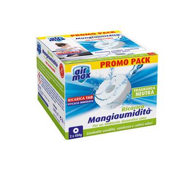 Ricarica tab Mangiaumidita' - neutra - 2 x 450 gr - conf. 2 pezzi - Air Max - D0090 - 8023779000905 - DMwebShop