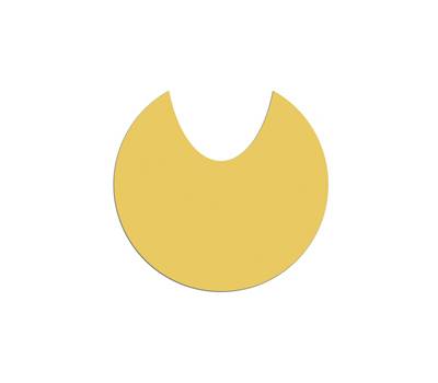 Adesivo raccolta differenziata per carrello portasacco spessore 300 micron giallo - 20150