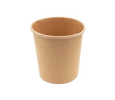 Bowl per zuppe monouso 480 ml cartoncino avana - 18061