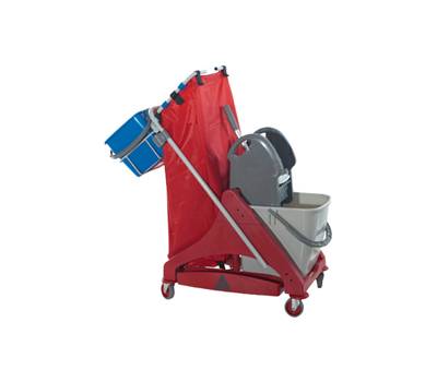 Carrello per pulizie QO Kart Multi Due salvaspazio 25 lt 42 x 101 x 108 cm - 20340