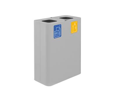 Contenitore gettacarte Pure 60 x 30 x 80 cm 120 lt bianco - 20175 Contenitore gettacarte Pure 60 x 30 x 80 cm 120 lt bianco - 20175